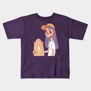 Skater girl Kids T-Shirt